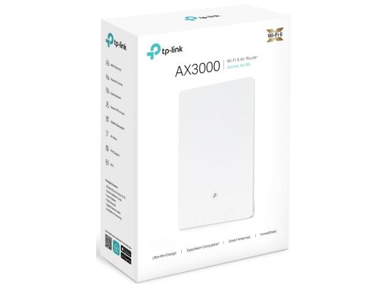 TP-Link Archer Air R5, AX3000 Dual-Band Wi-Fi 6 Air Router, 2402 Mbps @ 5GHz and 574 Mbps @ 2.4GHz, Ultra-Low Latency, Home Shield, Easy Installation, White